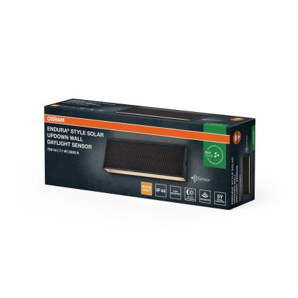 Osram - prigušiva LED solarna zidna svetiljka ENDURA STYLE LED/7,1W/4,2V 2000 mAh IP44 antracit