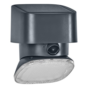 Osram - LED solarno zidno svetlo sa senzorom ENDURA STYLE LED/10,3W/4,2V 2000 mAh IP54 antracit
