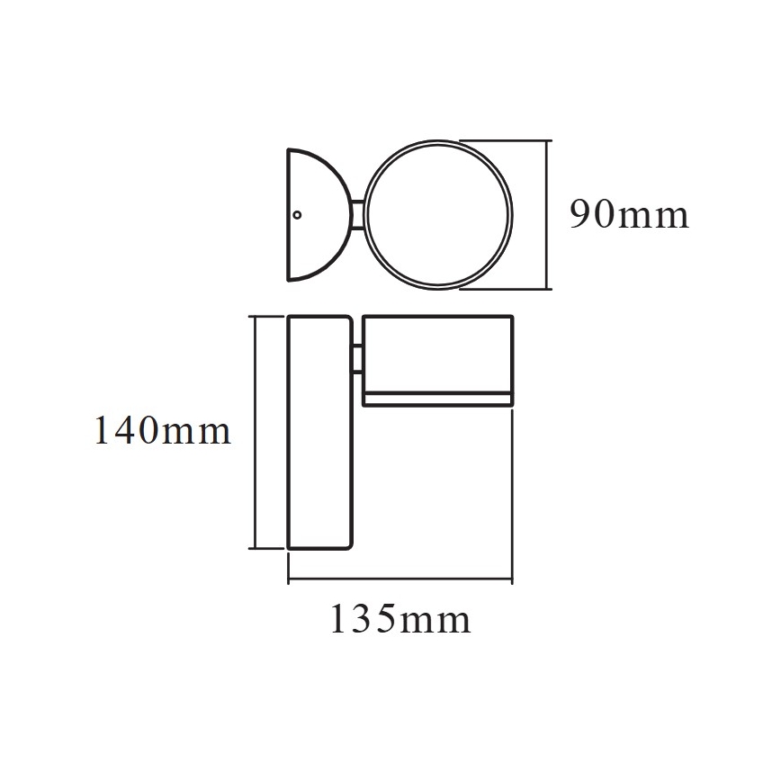 Osram - LED Spoljašnja zidna lampa ENDURA STYLE LED/8W/230V IP44