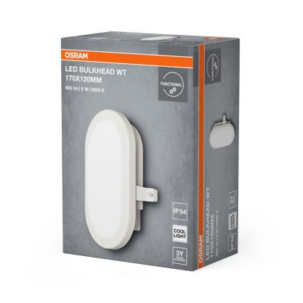 Osram - LED spoljašnje zidno svetlo BULKHEAD LED/6W/230V IP54 belo