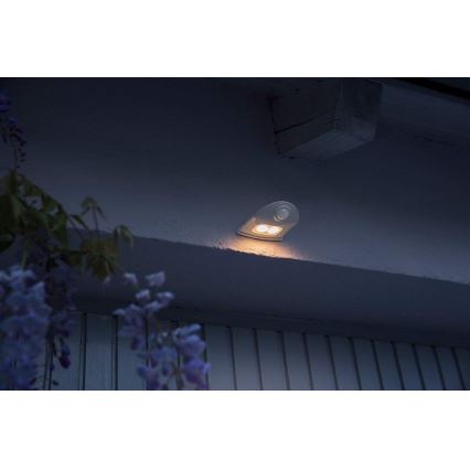 Osram - LED spoljašnje zidno svetlo sa senzorom DOORLED, LED/0,5W/3xAA, IP54, srebrna