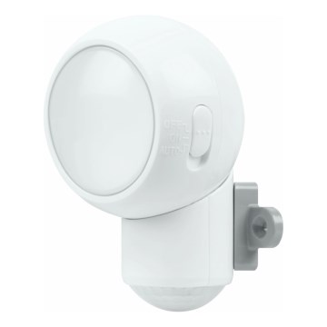 Osram - LED spoljna orijentaciona svetiljka sa senzorom pokreta i sumraka SPYLUX LED/0,3W/4,5V IP43 bela