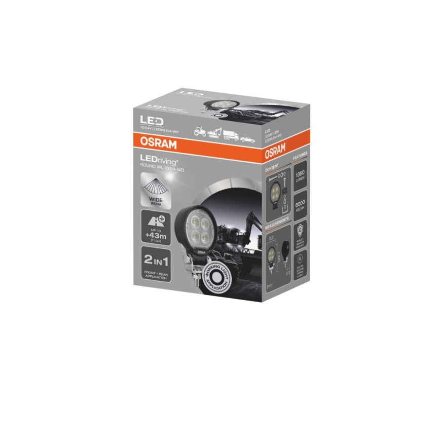 Osram - LED spot svetlo za automobil LEDRIVING WL VX80-WD LED/12W/12/24V IP69 6000K