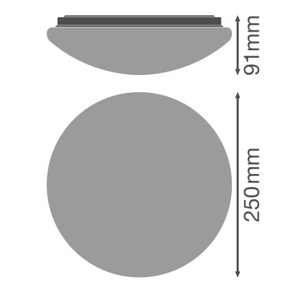 Osram - LED stropna svetiljka ESSENTIAL LED/13W/230V prečnika 25 cm bela