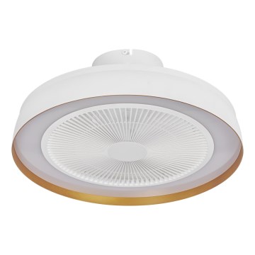 Osram - LED stropna svetiljka sa ventilatorom i prigušivačem LED/49W/230V 2700-6500K bela/zlatna + daljinsko upravljanje