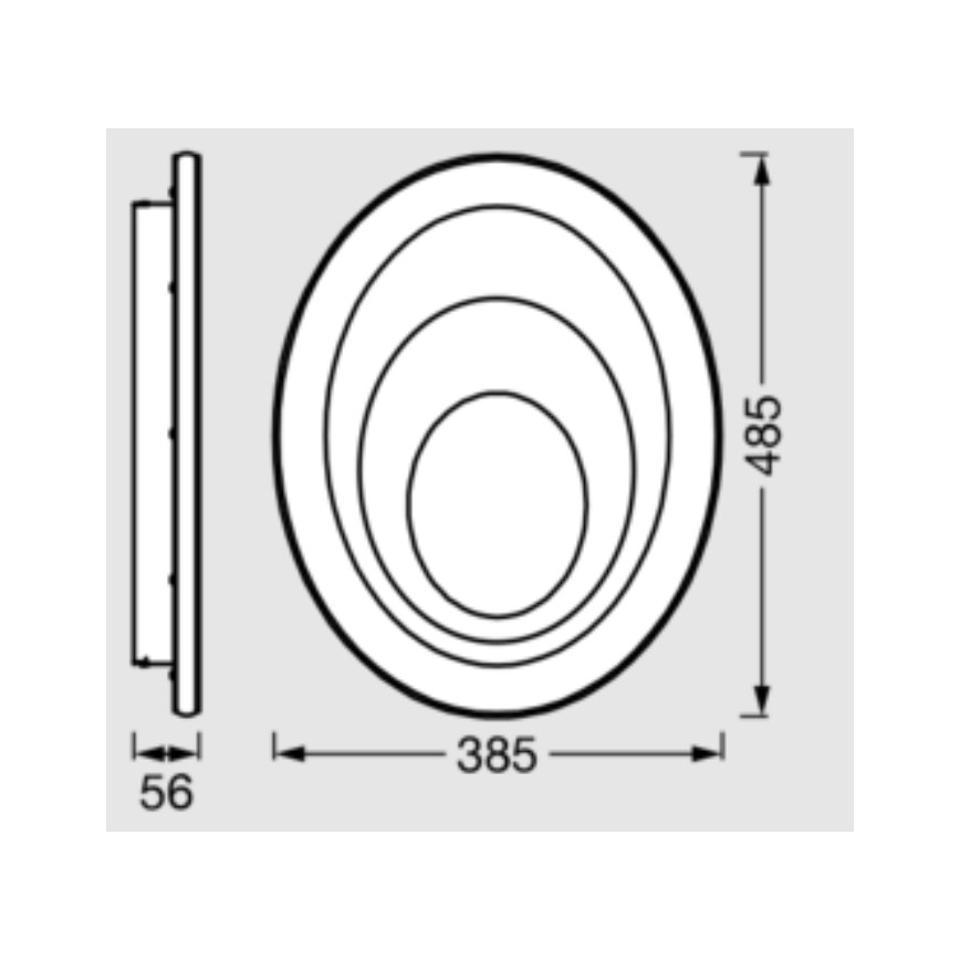 Osram - LED stropno svetlo ORBIS SPIRAL LED/37W/230V bela