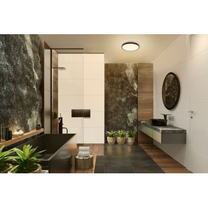 Osram - LED plafonsko svetlo za kupatilo DISC LED/18W/230V 3000/4000K prečnik 30 cm IP44 crna