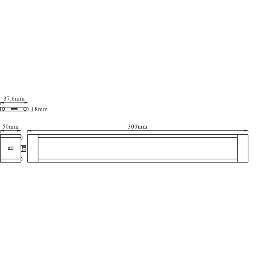 Osram - LED prigušiva svetiljka za ispod ormarića sa senzorom pokreta CABINET LED/6W/230V 3000K 30 cm bela