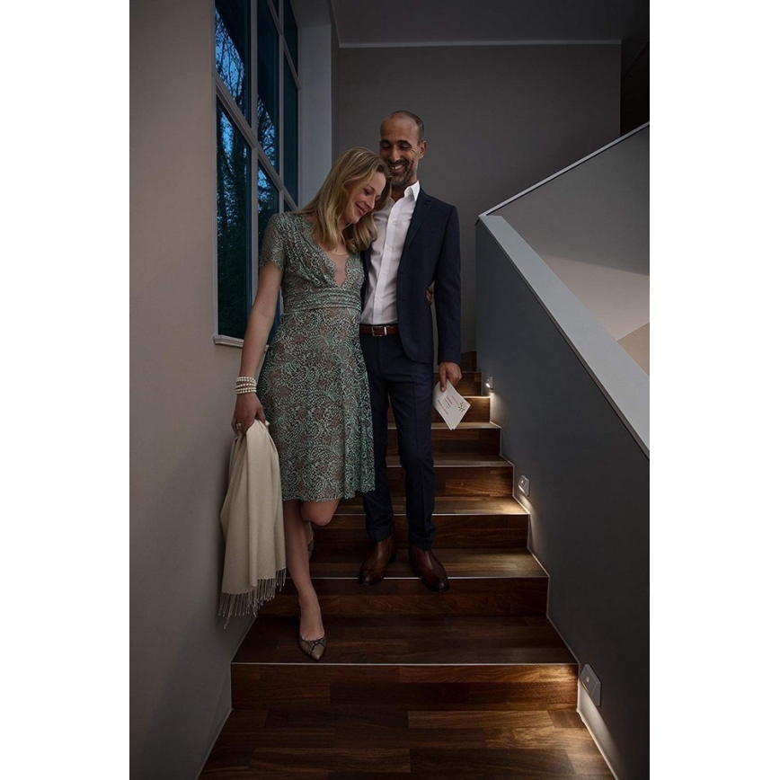 Osram - LED svetlo za stepenište sa senzorom NIGHTLUX LED/0,25W/3xAAA IP54 belo