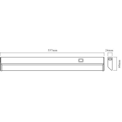 Osram - LED svetlo ispod kuhinjskih ormarića LINEAR LED/10W/230V 3000K 55,7 cm srebrna