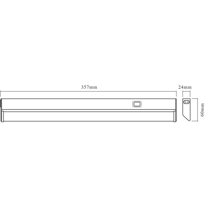 Osram - LED svetlo za ispod kuhinjskih elemenata LINEAR LED/6W/230V 3000K 35,7 cm srebrno
