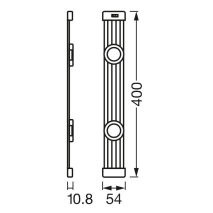 Osram - LED prigušiva svetiljka za montažu ispod ormarića sa senzorom pokreta LINEAR MAGNET LED/7W/230V 4000K 40 cm bela