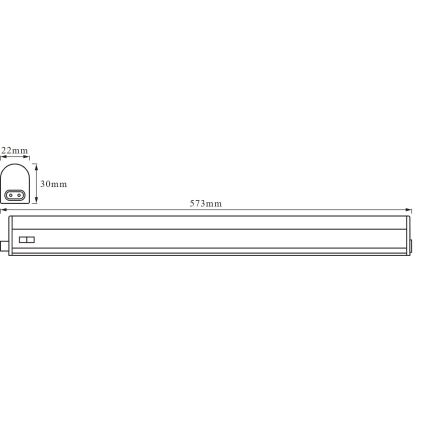 Osram - LED svetlo za ispod ormarića BATTEN LED/8W/230V 4000K 57,3 cm