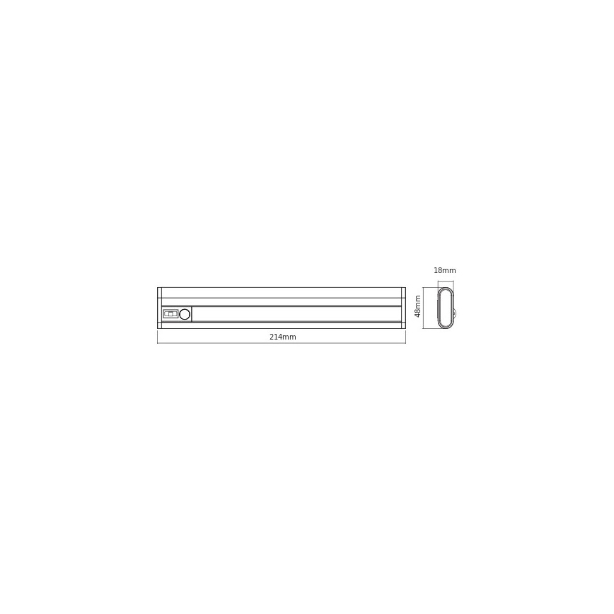 Osram - LED svetlo za ispod ormarića sa senzorom pokreta i sumraka LINEARLED LED/1,9W/6V 4xAA 4000K 21,4 cm belo
