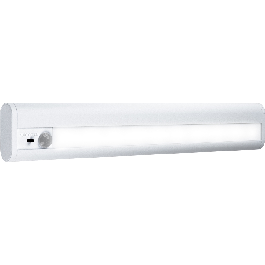 Osram - LED svetlo za montažu ispod ormara sa senzorom pokreta i sumraka LINEARLED LED/2,9W/9V 6xAA 4000K 31,4 cm belo