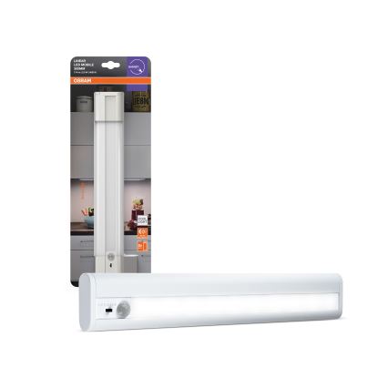 Osram - LED svetlo za montažu ispod ormara sa senzorom pokreta i sumraka LINEARLED LED/2,9W/9V 6xAA 4000K 31,4 cm belo