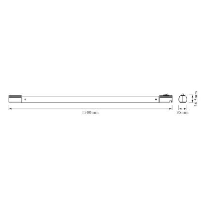 Osram - LED svetlo za ispod ormarića TUBEKIT LED/21,5W/230V 4000K 150 cm bela