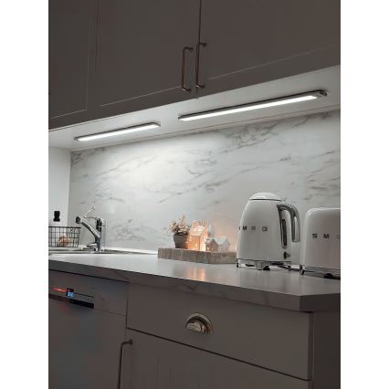 Osram - LED svetlo za montažu ispod ormarića sa senzorom pokreta i sumraka LINEAR LED/3,2W/3,7V 500 mAh 3000/4000/6500K 40 cm sivo