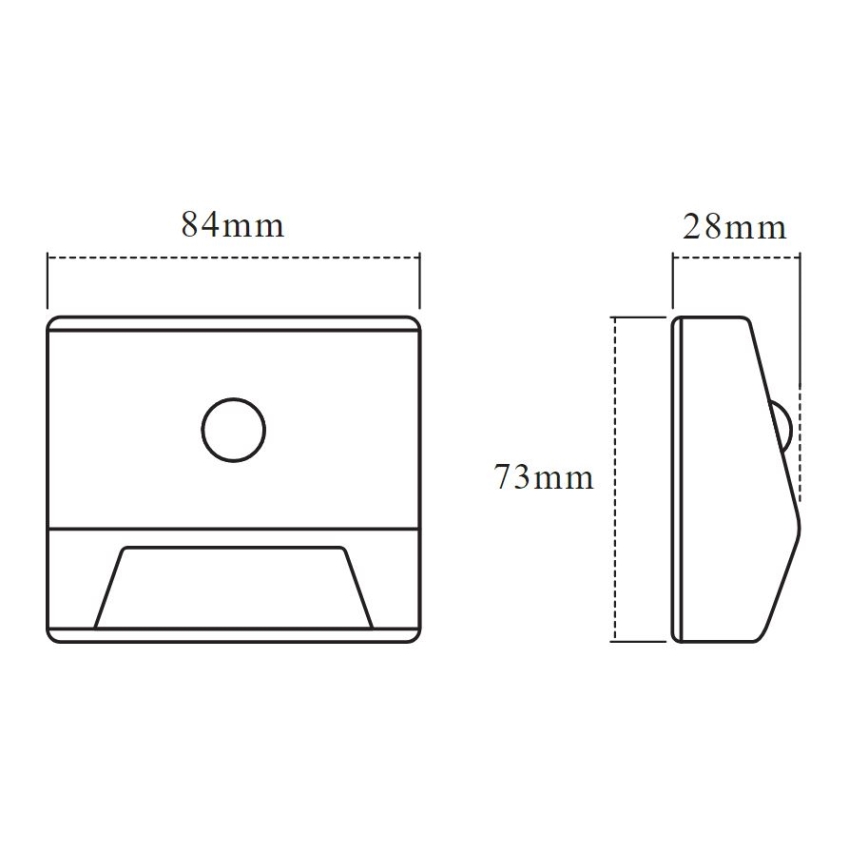 Osram - LED svetlo za stepenište sa senzorom NIGHTLUX LED/0,25W/3xAAA IP54 srebrna