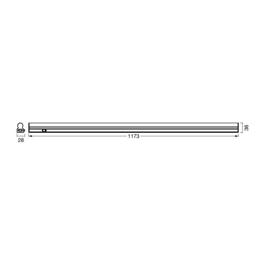 Osram - linearna LED svetiljka za montažu ispod elemenata sa senzorom pokreta BATTEN LED/14W/230V 120 cm, bela