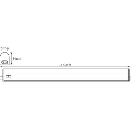 Osram - LED svetlo za ugradnju ispod ormarića BATTEN LED/14W/230V 4000K 117,3 cm