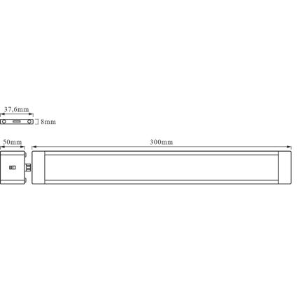 Osram - LED prigušiva svetiljka za ispod ormarića sa senzorom pokreta CABINET LED/11W/230V 3000K 30 cm bela