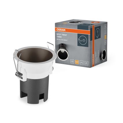 Osram - LED ugradna svetiljka SPOT TWIST LED/5W/230V 3000K prečnik 7 cm bela/crna