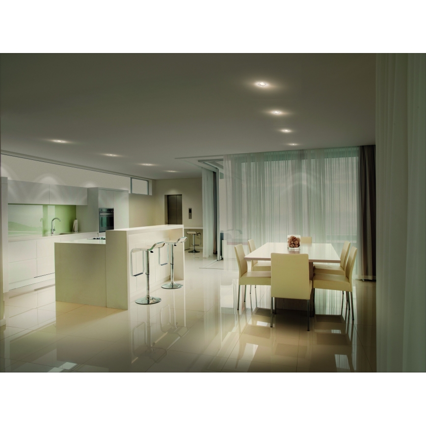 Osram - LED ugradno svetlo SPOT 1xGU10/4,3W/230V 2700K CRI 90 mat hrom