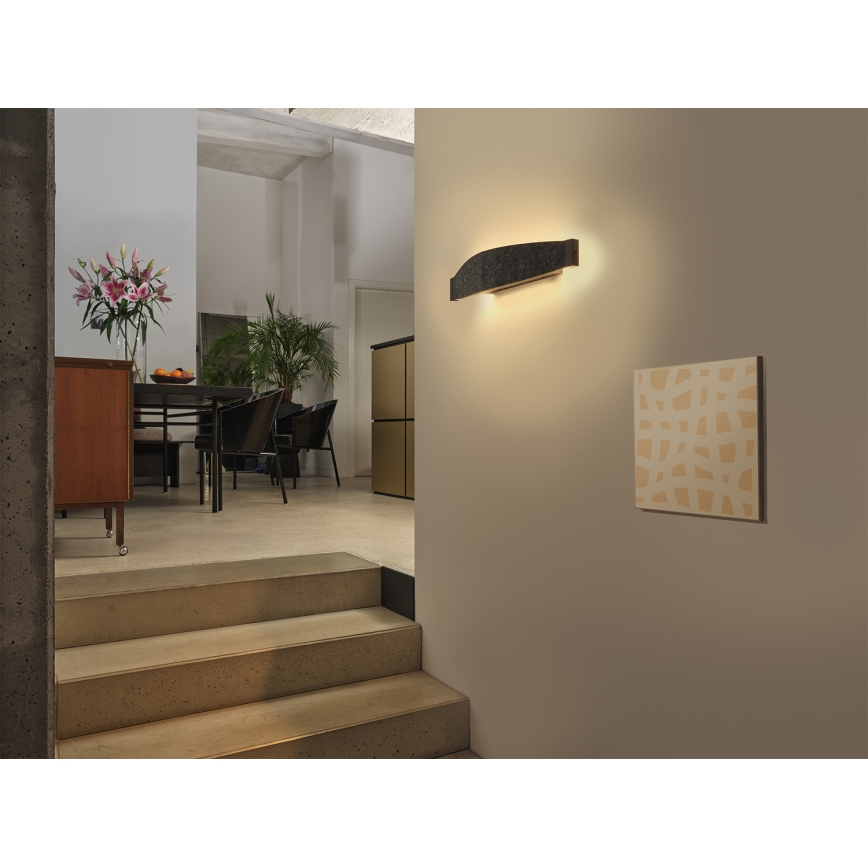 Osram - LED zidna svetiljka DECOR FLAT LED/13W/230V siva