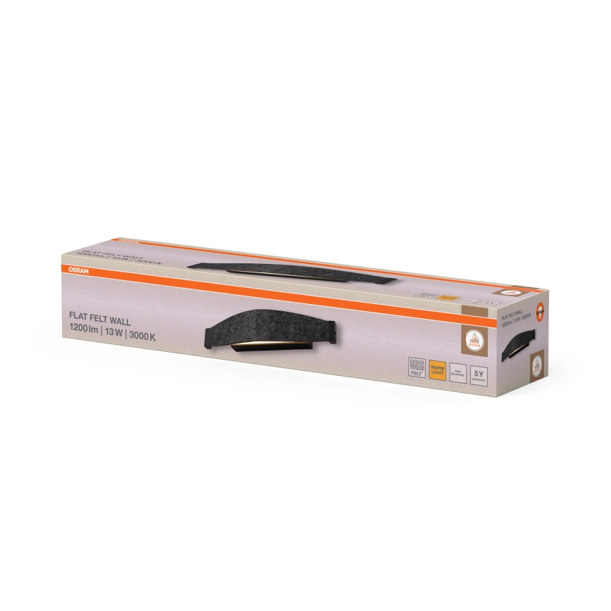 Osram - LED zidna svetiljka DECOR FLAT LED/13W/230V siva