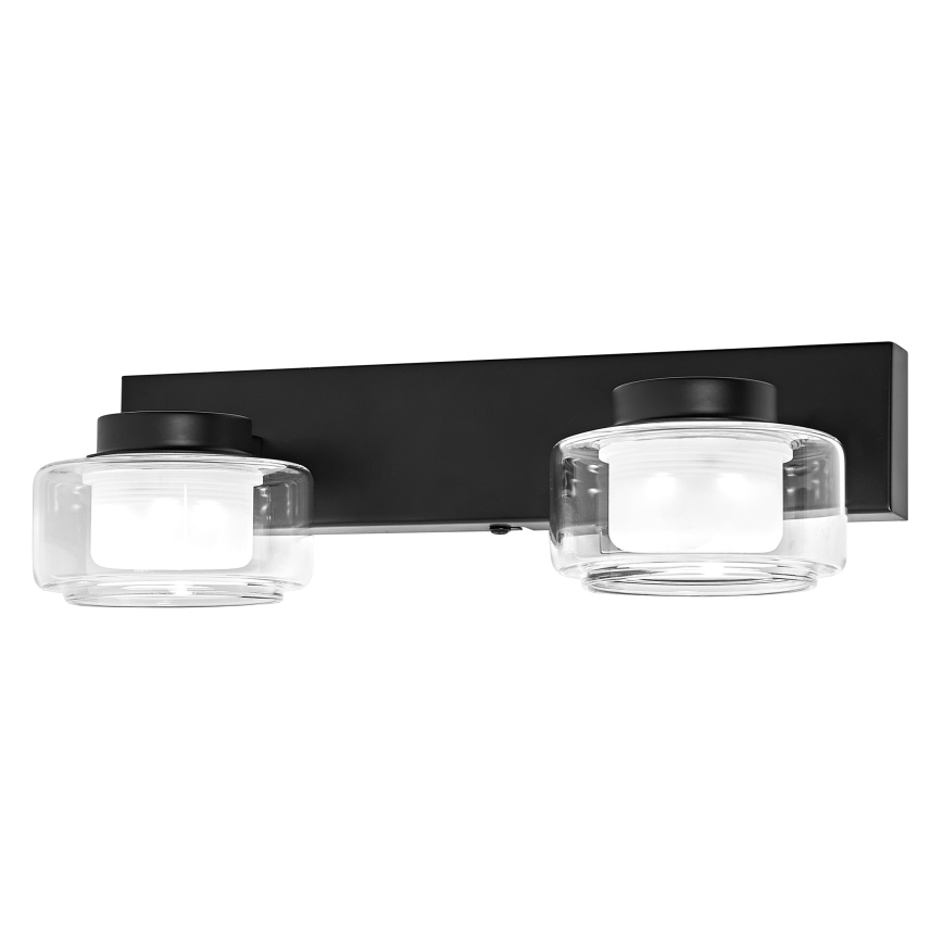 Osram - LED zidno svetlo za kupatilo ORBIS FLAME 2xLED/5,5W/230V 3000/4000K IP44 crna