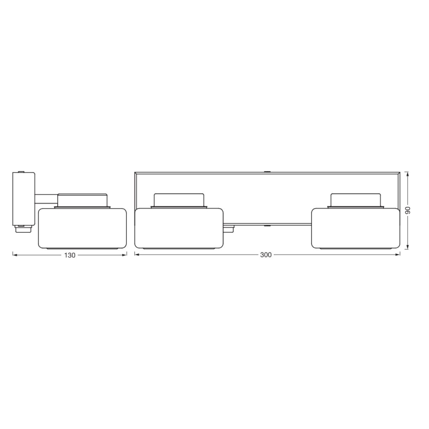 Osram - LED zidno svetlo za kupatilo ORBIS FLAME 2xLED/5,5W/230V 3000/4000K IP44 sjajni hrom