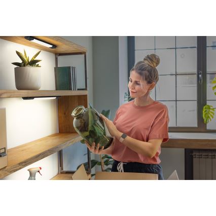 Osram - LED prigušiva svetiljka za ispod ormarića sa senzorom pokreta LINEAR EDGE LED/4W/230V 3000/4000/6500K 30 cm crna