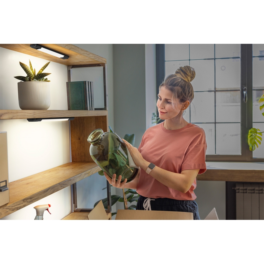 Osram - LED prigušiva svetiljka za ispod ormarića sa senzorom pokreta LINEAR EDGE LED/4W/230V 3000/4000/6500K 30 cm crna