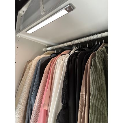 Osram - LED svetlo ispod ormarića sa senzorima pokreta i sumraka LINEAR LED/4W/3,7V 1500 mAh 3000/4000/6500K 60 cm sivo