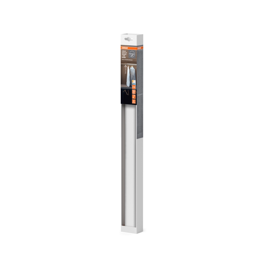 Osram - LED svetlo ispod ormarića sa senzorima pokreta i sumraka LINEAR LED/4W/3,7V 1500 mAh 3000/4000/6500K 60 cm sivo
