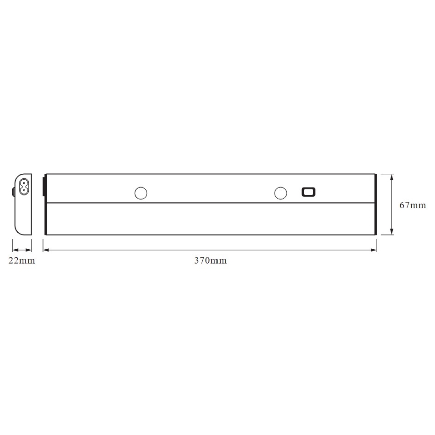 Osram - LINEAR LED svetlo za montažu ispod ormarića LED/5W/230V 4000K 37 cm srebrna