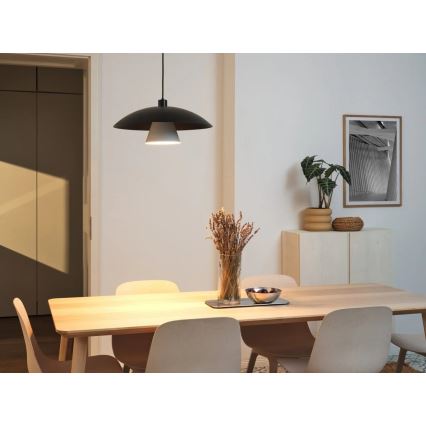 Osram - Luster na sajli DECOR FLYING MUSHROOM 1xE27/25W/230V prečnik 50 cm crna