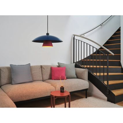 Osram - Luster na sajli DECOR FLYING MUSHROOM 1xE27/25W/230V, prečnik 50 cm, u plavoj boji