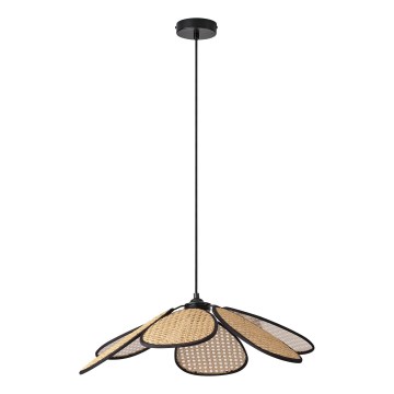 Osram - Luster na sajli DECOR RATTAN 1xE27/15W/230V prečnik 58 cm bež/crna