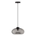 Osram - Luster na sajli DECOR SMOKE 1xE27/12W/230V prečnik 28 cm crna/zadimljeno siva