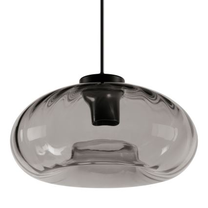 Osram - Luster na sajli DECOR SMOKE 1xE27/12W/230V prečnik 28 cm crna/zadimljeno siva