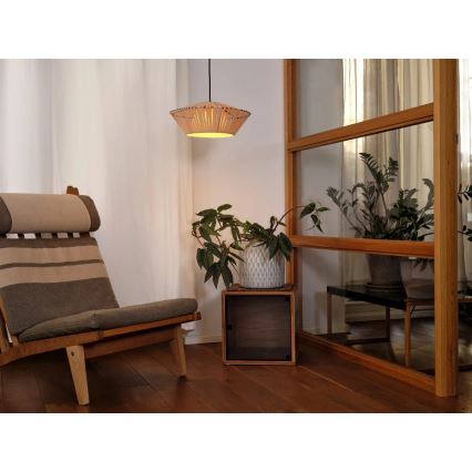 Osram - Luster na sajli DECOR STRIPES 1xE27/10W/230V prečnik 40,5 cm bež