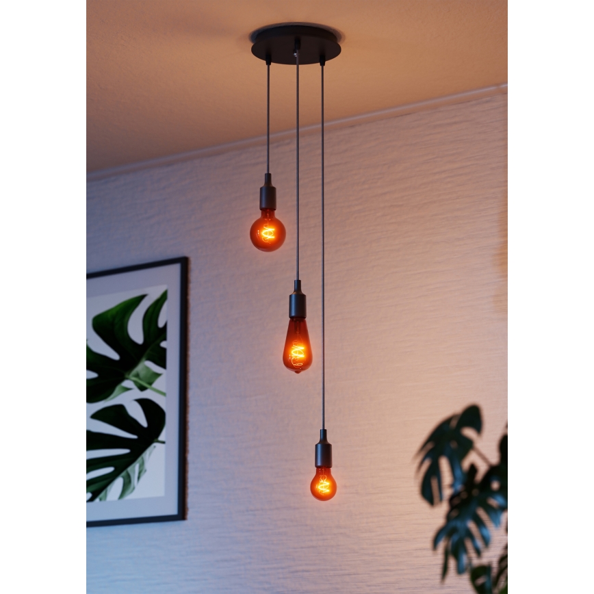 Osram - Napajajući kabl PENDULUM BELL 1xE27/15W/230V crna