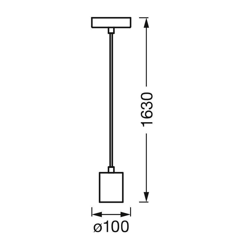 Osram - Napajajući kabl PENDULUM CYLINDER 1xE27/15W/230V drveni