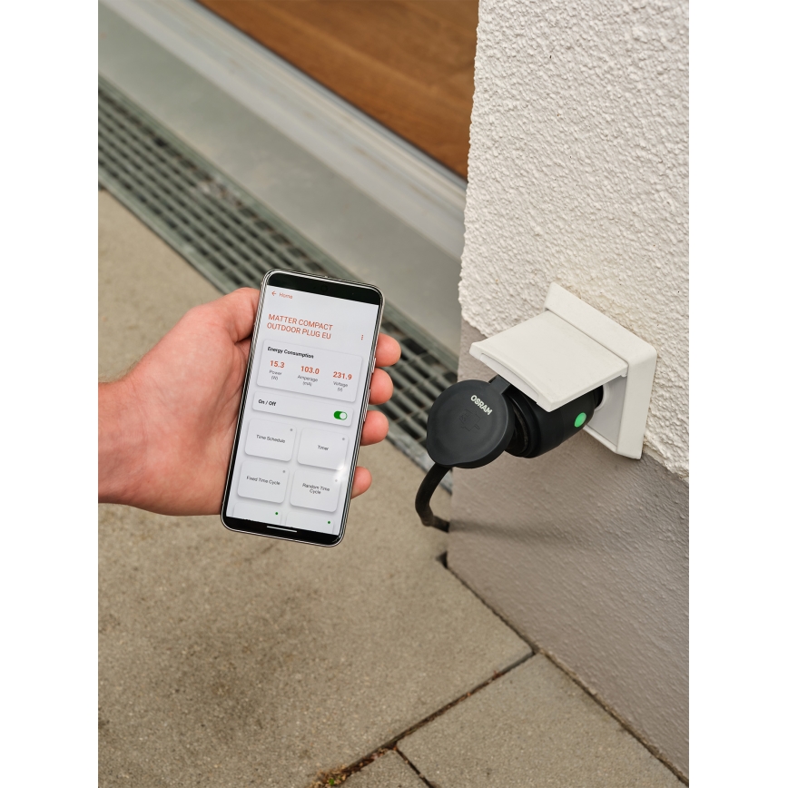 Osram - Pametna spoljna utičnica SMART+ SCHUKO 3680W/230V/16A IP44