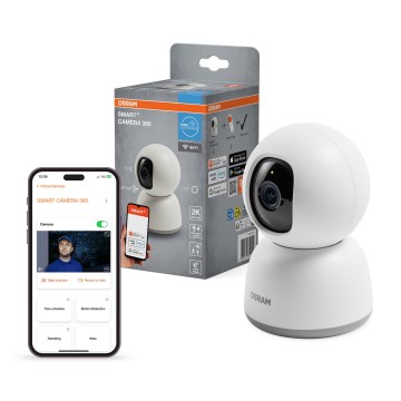 Osram - Pametna unutrašnja kamera 360° sa 2K SMART+ senzorom, 230V, Wi-Fi