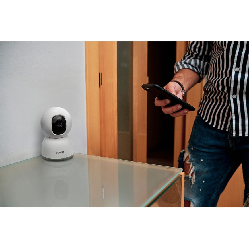 Osram - Pametna unutrašnja kamera 360° sa 2K SMART+ senzorom, 230V, Wi-Fi