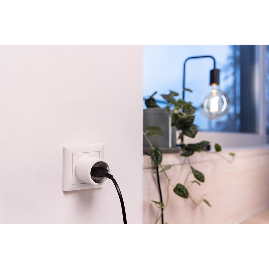 Osram - Pametna utičnica SMART+ MATTER SCHUKO 2300W/230V/10A Wi-Fi bela
