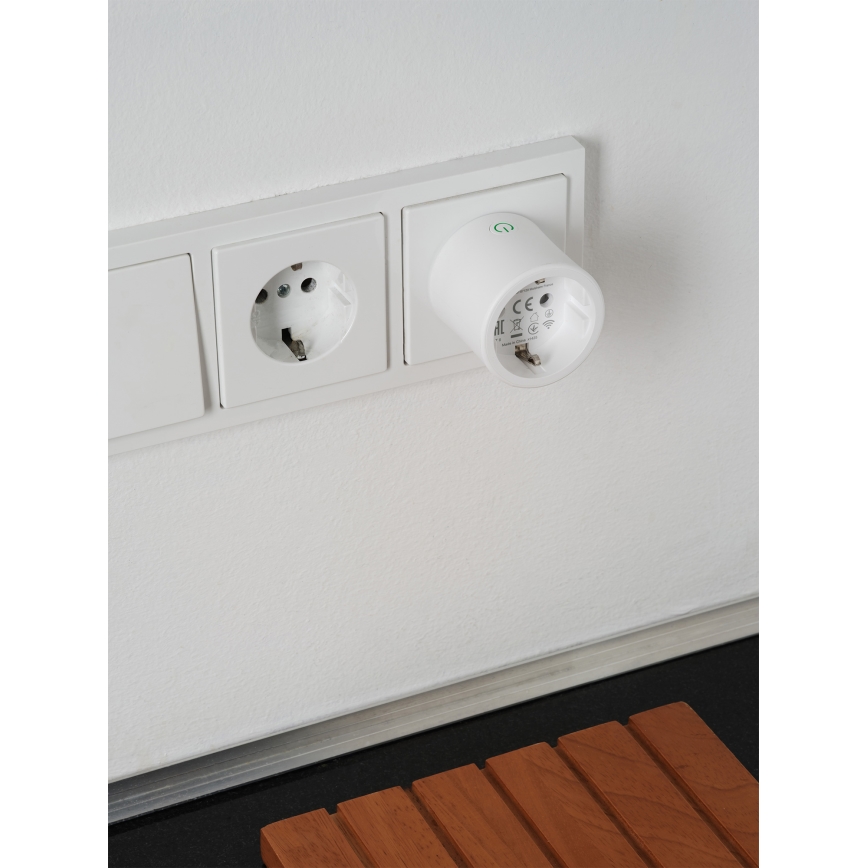 Osram - Pametna utičnica SMART+ MATTER SCHUKO 2300W/230V/10A Wi-Fi bela